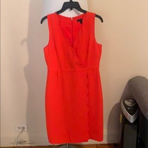 Unworn orange J Crew dress